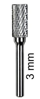picture of Abracs Carbide Burr Cylindrical With End Cut - B Shape - 3.0mm Spindle Diameter - [ABR-CBB031403DC]