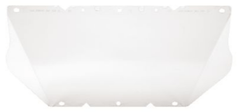 picture of MSA V-Gard PC Sheet Visor Clear With Chin Protector 203 x 432 x 1.5mm - [MS-10154950]