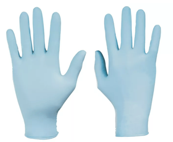 picture of Dermatril 740 Nitrile Disposable Chemical Gloves 240-260mm - Box of 100 - HW-074008081C