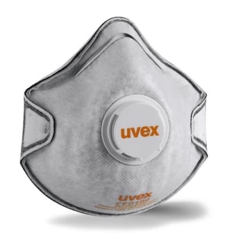 Picture of UVEX - Silv-Air C2220 FFP2 Valved Molded Disposable Mask with Active Carbon Filter - Pack of 15 - [TU-8732-220]
