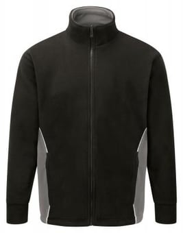 picture of Silverstone Black/Graphite Polyester Fleece - 300gm - ON-3180-30-BLK/GRPH - (DISC-X)