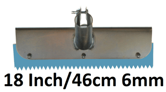 picture of Dub'l-lif Serrated Notched Squeegee Blue - 18 Inch/46cm 6mm - [DBL-SNSBL6]  - (LP)