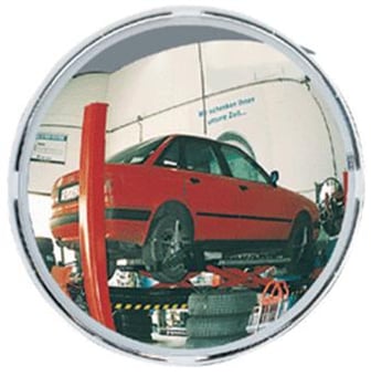 Picture of ROUND MULTI-PURPOSE MIRROR - P.A.S - Dia 600mm - White Frame - To View 2 Directions - 5 Year Guarantee - [VL-916]