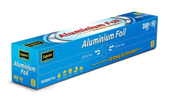 picture of Superior Aluminium Foil Roll - Ideal for Covering Food & Cooking - 300mm x 50m - Pack of 6 - [GCSL-PH-60010060]