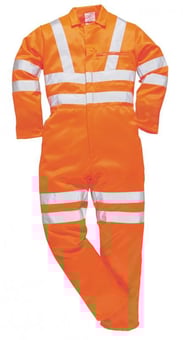 Picture of Portwest Orange Hi Vis Polycotton Coverall - PW-RT42ORR - (LP)