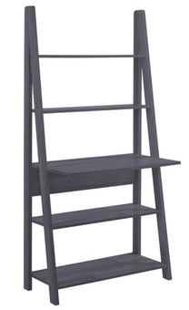 picture of LPD Furniture Tiva Ladder 3 Shelves Desk - Black - [PRMH-LPD-TIVABLADESK]