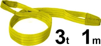 picture of LashKing - Polyester Webbing Sling - 3t W.L.L - Length: 1mtr - EN11492-1:2000 - [GT-DWS3T1M]