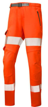 Picture of Starcross - Women's Stretch Work Trouser Orange - Short Leg - LE-WTL01-O-S