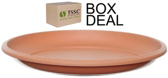 picture of Whitefurze 48cm Milano Saucer - Terracotta - Box Deal of 10 - [IH-WHFG01RS423]
