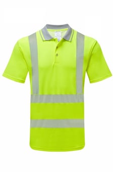 picture of Pulsar Life Men's Short Sleeve Polo Shirt Yellow - PR-LFE900-YEL