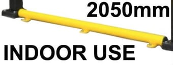 picture of Black Bull Flex Impact Protection System HYBRID - Under-run Protection Bar Steel 2,050mmL - Indoor Use - Powder Coated - Yellow - [MV-203.20.865]