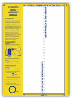 Picture of Windscreen Damage Assessment Template - 640 x 460mm - [PSO-WDT6070]