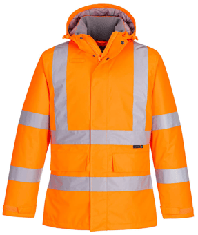 picture of Portwest EC60 Eco Hi-Vis Winter Jacket Orange - PW-EC60ORR - (DISC-R)