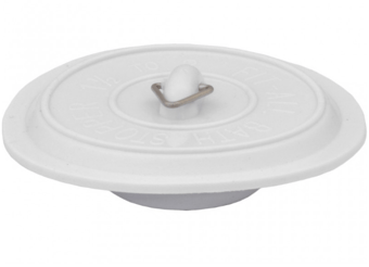 picture of Plug - Sink Bath - White - 1 1/2" - 2" PVC Universal - Pack of 5 -  CTRN-CI-PA257P