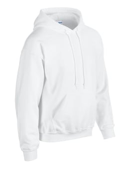 Picture of Gildan 18500 Heavy Blend&trade; Adult Hooded Sweatshirt - White - BT-18500-WHT