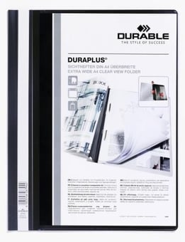 Picture of Durable - DURAPLUS Presentation Folder - Black - Pack of 25 - [DL-257901]