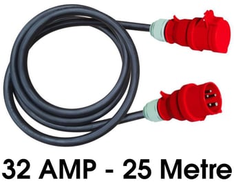 picture of Elite 415 Volt 32 Amp 25 Metre 3 Phase Extension Lead - [HC-EXL253P32A]