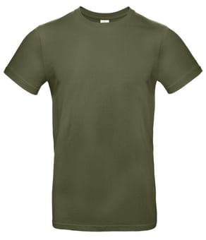 picture of B and C - Men's Exact 190 Crew Neck T-Shirt - 185g/m² - Urban Khaki Green - BT-TU03T-URKHI - (DISC-X)