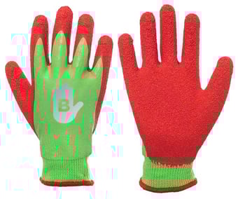 picture of Stop N' Go Go-X B Crinkle Latex Fully Coated Handling Gloves - Pair - PT-40175