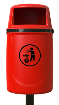 picture of Melba Swintex Osprey Litter Bin 40L - Red - [MLB-2OSPREY-RED]