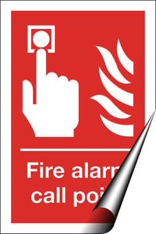 Picture of Fire Alarm Call Point Sign - 100 X 150Hmm - Self Adhesive Vinyl - [AS-FI4-SAV]