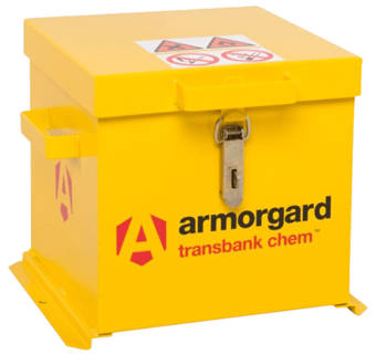 picture of Armorgard TransBank Chemical Transit Box - 400mm x 435mm x 375mm - [AG-TRB1C] - (LP)