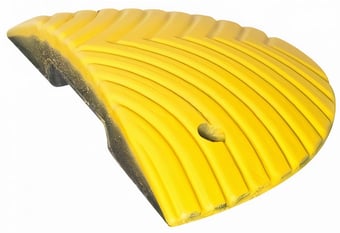 picture of TOPSTOP-ECO 5RE Speed Reduction Ramp - End Section - 250mmW x 70mmH - Fixing Included - Female - Yellow - [MV-281.15.317]