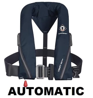 picture of Crewsaver Crewfit 165N Automatic Harness Navy Blue Sport Lifejacket - [CW-9715NBA]