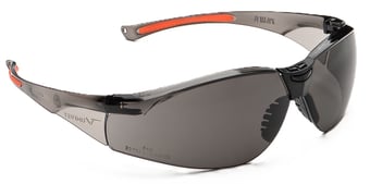 picture of 513 UNIVET Smoke Lens Wraparound Safety Spectacles, Anti-Scratch Lens with flexible arms - [UV-513.01.10.02]