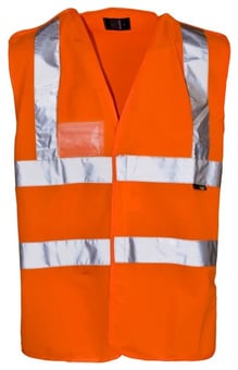 picture of Supertouch Hi Vis Orange Pull Apart Vest - ST-34871-7