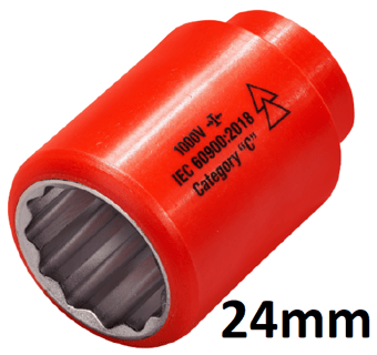 picture of ITL - 1/2" Insulated Drive Socket - 24mm - [IT-01490]