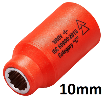 picture of ITL - 1/2" Insulated Drive Socket - 10mm - [IT-01350]