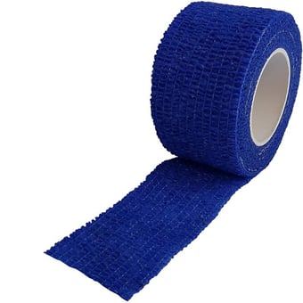 picture of Blue Cohesive Bandages Non-Woven - Single - 2.5cm x 4.5m - [SA-D3649BL] - (DISC-R)