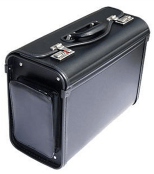 picture of Vinyl Pilot Case with Two End Pockets - 18 x 13 x 8 Inch - [TI-880]