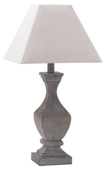 picture of Hill Interiors Incia Fluted Wooden Table Lamp - [PRMH-HI-21284] - (HP)