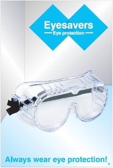 Picture of Always Wear Eye Protection! Poster - 525 x 775Hmm - Encapsulated Paper - [AS-POS51]