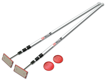 Picture of ZipWall 12 - Spring-loaded Poles - 3.6m - 149cm x 9cm x 6cm - Pack of 2 - [ZP-SLP2]