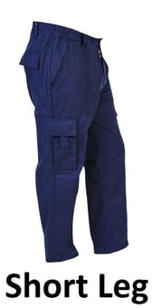 picture of Iconic Bullet Combat Trousers Men's - Navy Blue - Short Leg 29 Inch - BR-H822-S