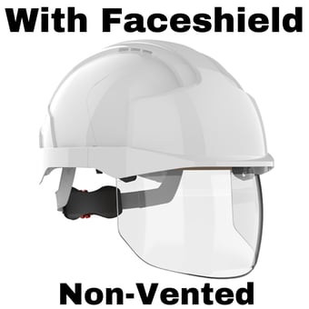 picture of JSP - The All New EVO VISTAshield White Safety Helmet - Non Vented - [JS-AMC170-004-F00]