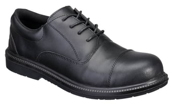 picture of Portwest FD18 - Steel Action Leather Executive Shoe - S3 SR FO - Black - PW-FD18BKR
