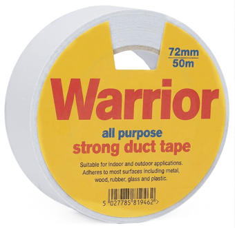picture of Warrior Easytear Duct Tape - White - 72mm x 50m - [ULT-00427250WHWR]