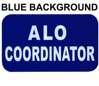 Picture of Alo Coordinator Insert Card for Professional Armbands - Blue Background - [IH-AB-ACB] - (HP)