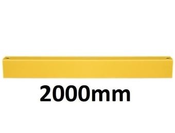 picture of BLACK BULL HD Impact Protection Railing System - Lateral Rail 2,000mmL - Indoor Use - Powder Coated - Yellow - [MV-194.13.434]