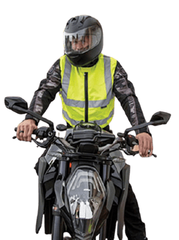 picture of Korntex Yellow Hi Vis Bikers Vest - KTX-KXMOTO