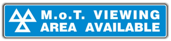 Picture of MOT Sign - Viewing Area Available Sign - 600 x 146mm - [PSO-MAA7595]
