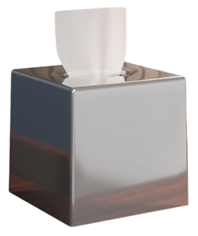 picture of Chrome Cube Tissue Box Cover - [MCS-TBCC] - (LP)