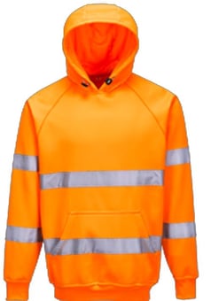 picture of Orange Hi-Vis Hooded Sweatshirt - PW-B304ORR