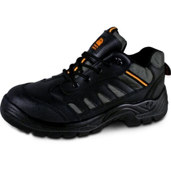 Picture of Kencot Black Trainers with Double Density PU Sole S1P SRA - UC-BT1/SM - (DISC-R)