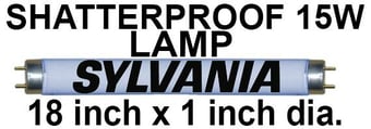 Picture of Sylvania - 15 Watts Lamp For Fly Killers - BL368 - Shatter Resistant - [BP-LS15WS-S]