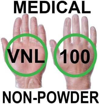 picture of Supertouch Medical Powderfree Vinyl Clear Gloves - Box of 50 Pairs - ST-11401- (DISC-R)
